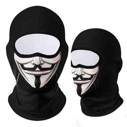 Motorcycle Face Mask Clown Ghost Skull Breathable Windproof UV Sun Dust Protective Mask