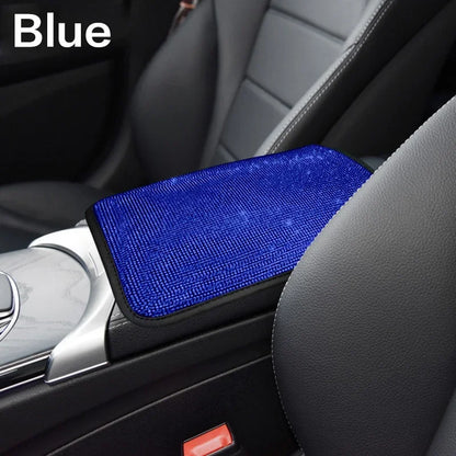 Car Diamond Studded Interior Protection Soft Comfortable Armrest Pad