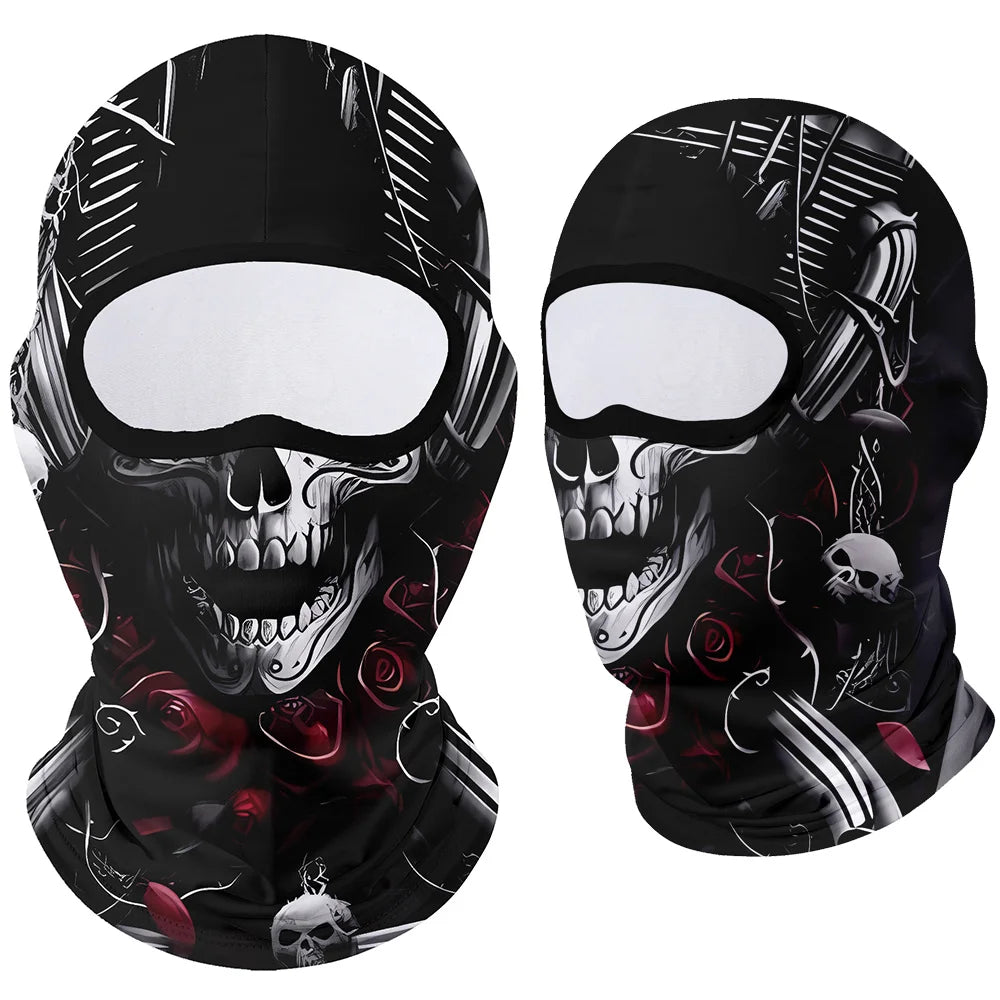 Motorcycle Face Mask Clown Ghost Skull Breathable Windproof UV Sun Dust Protective Mask