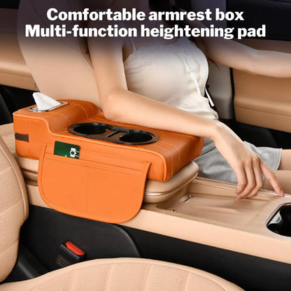 Car Armrest Cover Heightening Pad Storage Organizer