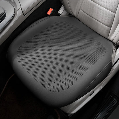 Car PU Leather Cooling Breathable Non Slip Thin All Season Universal Seat Cushion