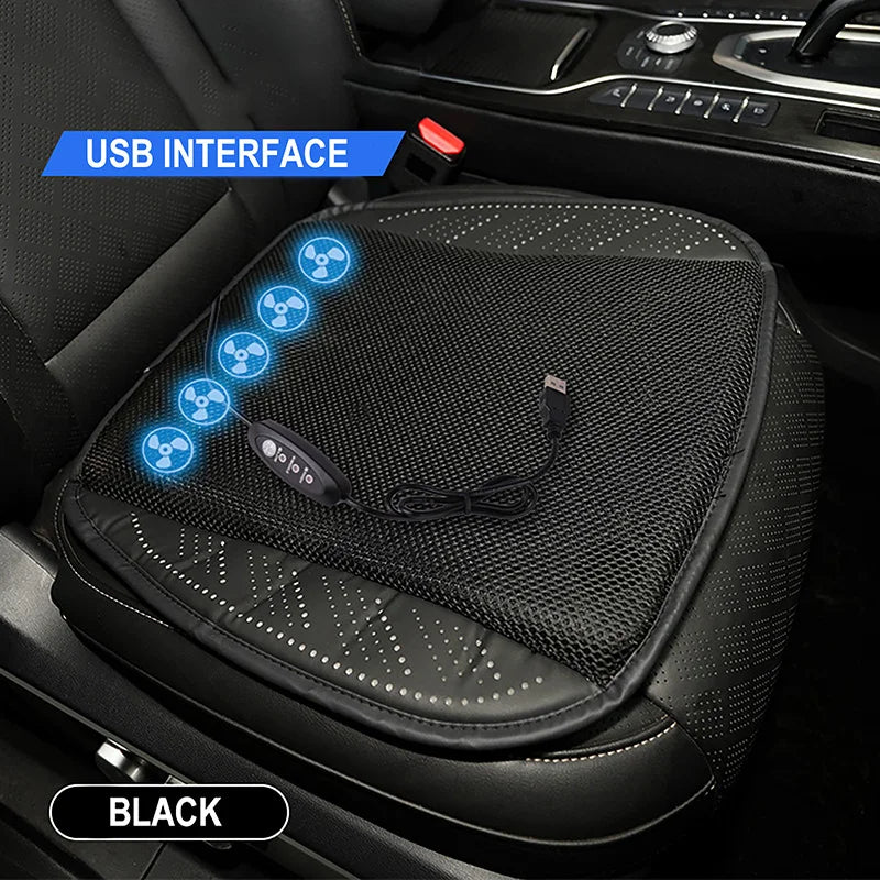 Car Summer Cool Air Ventilation Breathable Ice Silk Seat Cushion