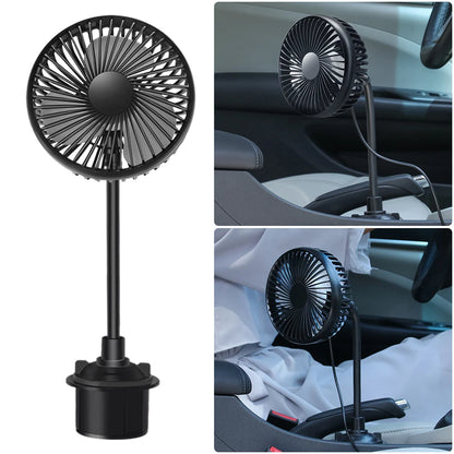 Car USB 3 Speed Powerful Quiet Rotatable Cooler Fan
