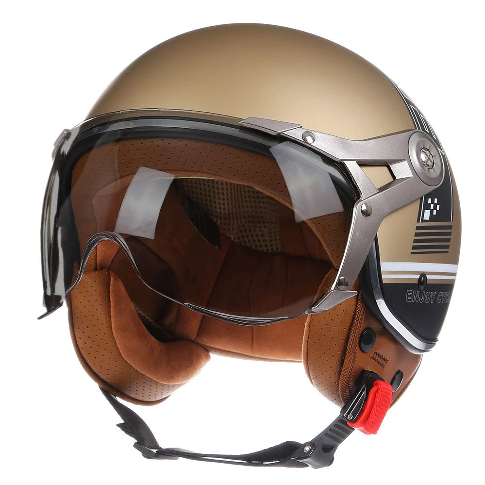 Motorcycle Helmet Vintage Chopper Bike Scooter 3/4 motorcycle Helmet