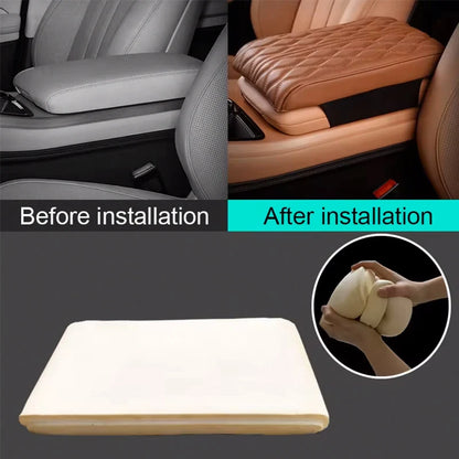 Car Armrest Boost Pad Heighten Leather Protection Cushion