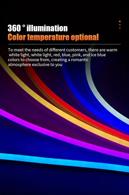 Car Trunk Universal  LED Silicone Light Strip 2M