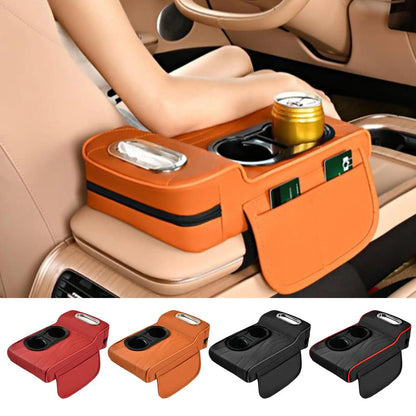 Car Armrest Cover Heightening Pad Storage Organizer