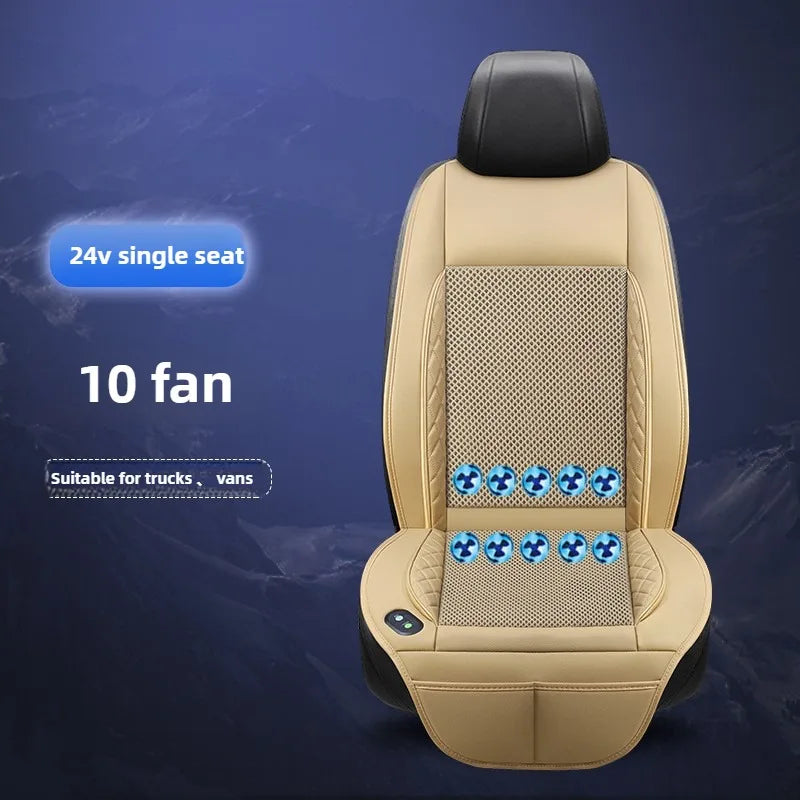 Car 12V/24V Universal Ventilated Seat Cooling 12 Fans Cushion