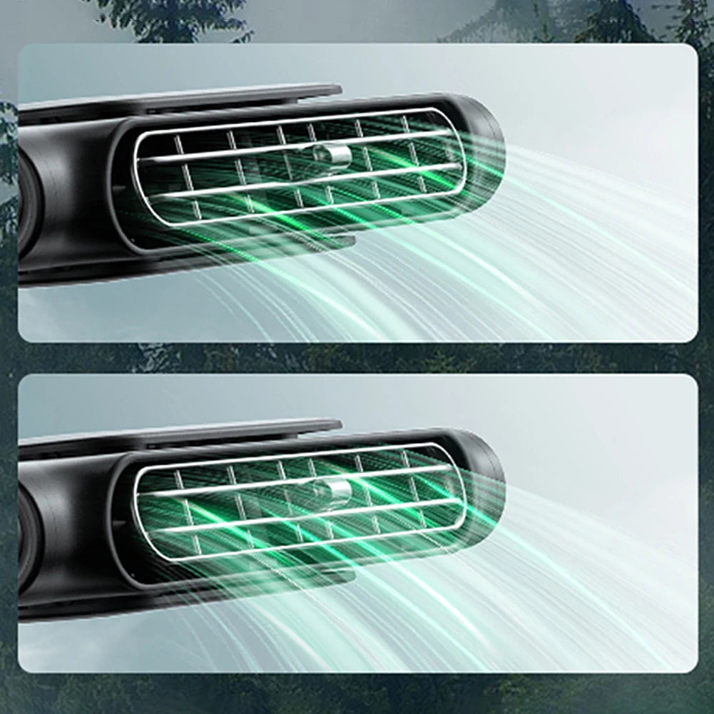 Car Seat Fan 3 Speeds Adjustable Headrest Cooling Air Fan