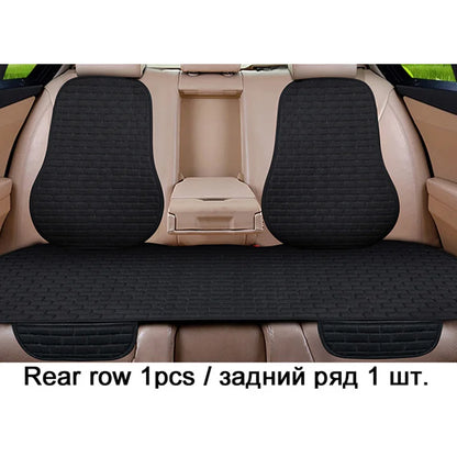 Car Flax Seat Cushion Protector Pad Front/Rear Set
