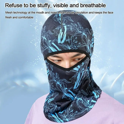 Motorcycle Cycling Summer Cool Ice Silk Full Face Sun Anti-UV Protection Face Cover Masks