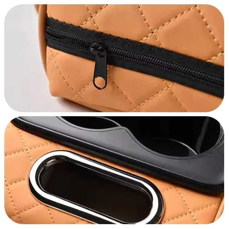 Car Armrest Cushion Organizer Mat Center Console Memory Foam Box Pads