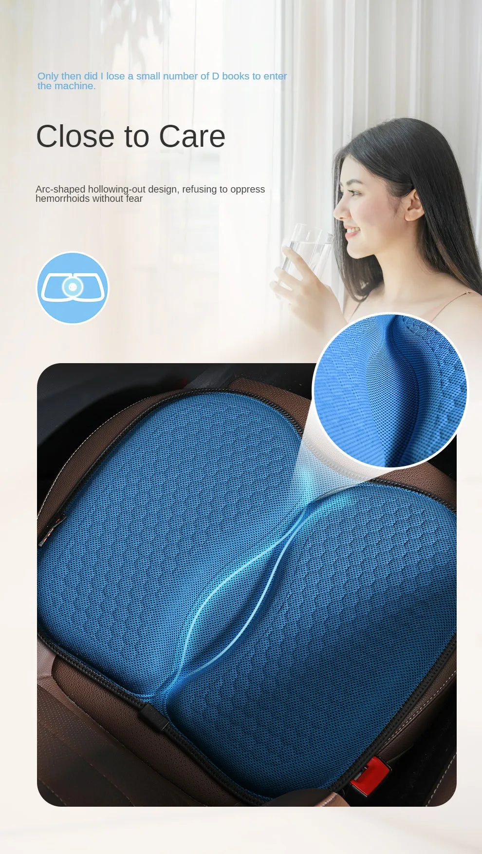 Car 3D Silica Gel Seat Cover Cushion