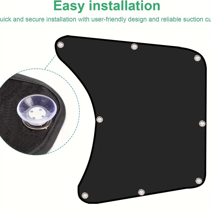 2pcs Side Sunshade Auto Heat Window Shade For RV Semi Truck