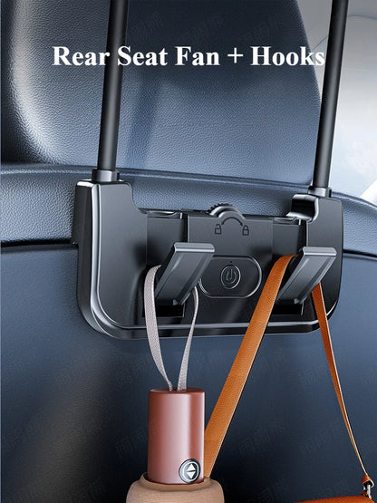 Car Dual-Head Fan Rear Seat Back Cooling Fans