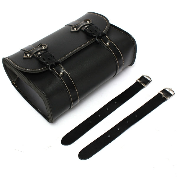 Motorcycle Saddle Leather Bag Pouch Storage