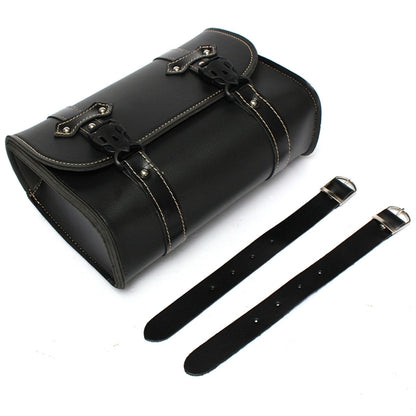 Motorcycle Saddle Leather Bag Pouch Storage