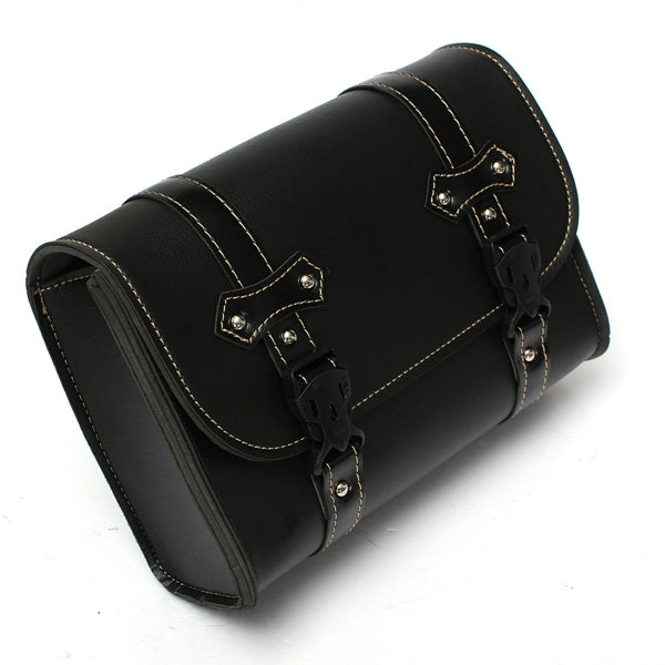 Motorcycle Saddle Leather Bag Pouch Storage