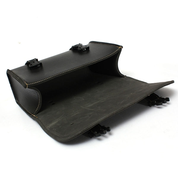 Motorcycle Saddle Leather Bag Pouch Storage