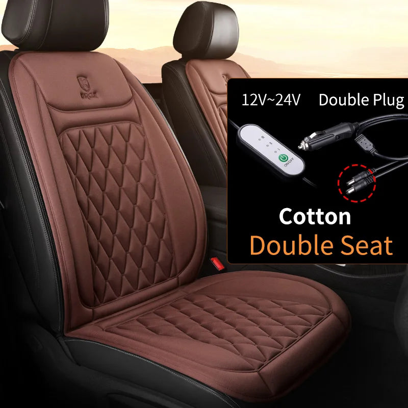 12/24v  Car Heated Seat Cover 30' Fast Heated Seat Protector Cushion