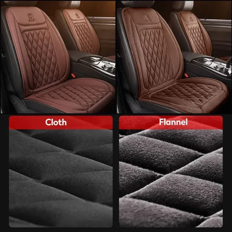 Car 12V/24V Quick Heating Flannel Warm Winter Cushion