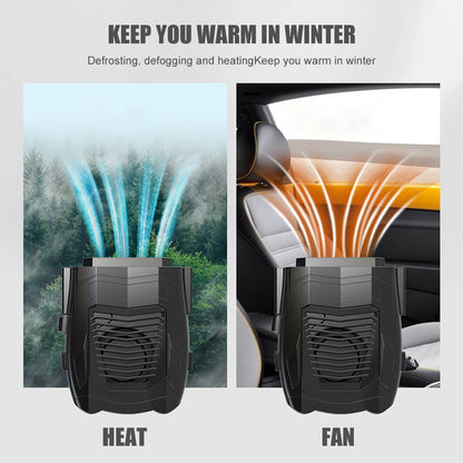 12V Electric Portable Cooling Heating Fans Heater 150w