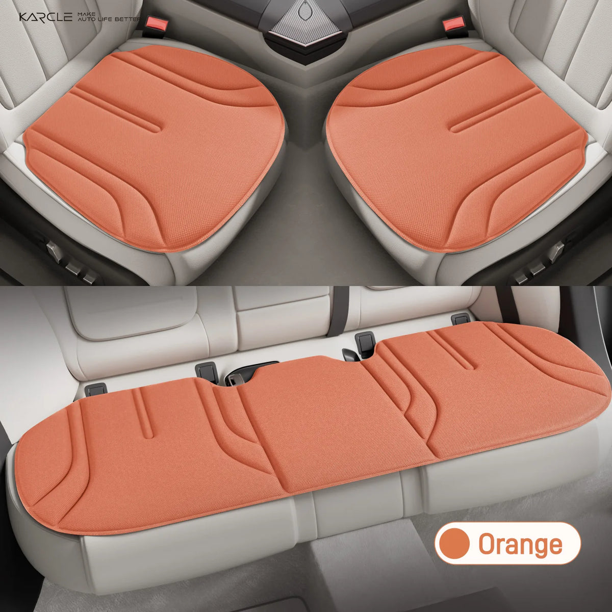 Car Universal Breathable Foam High-elastic Universal Seat Cushion 3 Pcs Set
