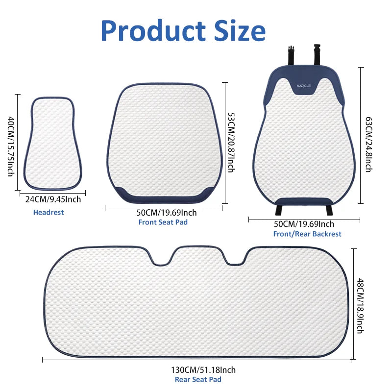 Car Universal Ice Silk Summer Breathable Seat Cushion