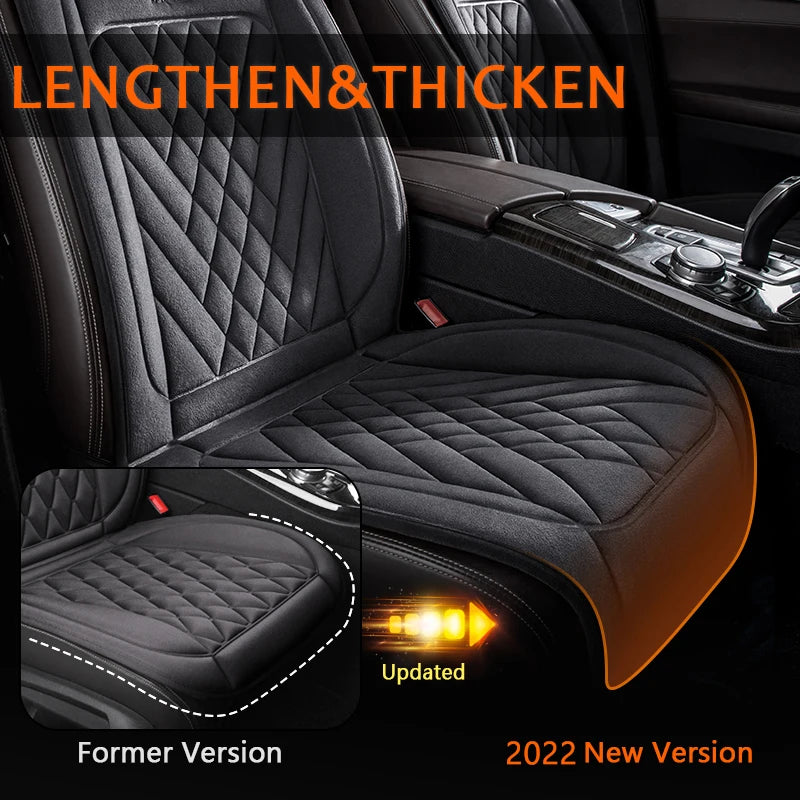 Car Truck 30' Fast Heating Heated Universal Seat Cushion 12/24v