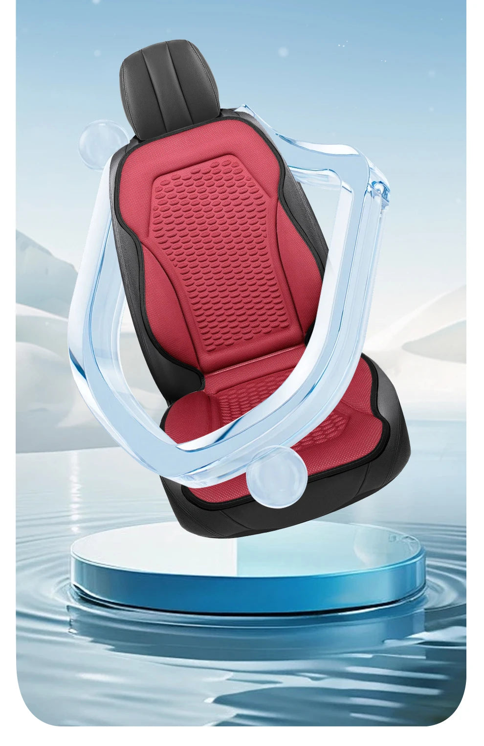 3D Textured Breathable Cooling Summer Car Seat Cushions