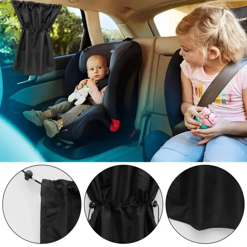 2Pcs Car Heat Insulation Sunshade Sun Protection Side Window Curtain