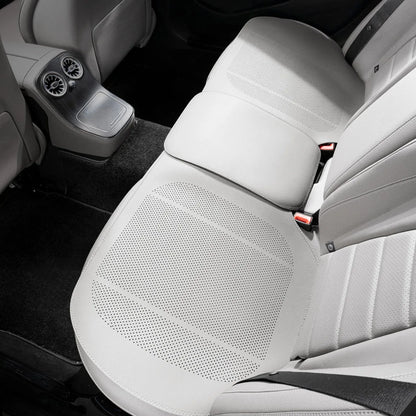 Car PU Leather Cooling Breathable Non Slip Thin All Season Universal Seat Cushion