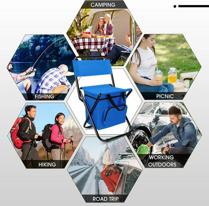 Camping Fishing Beach Stool Detachable Portable Backrest Lightweight Folding Chair