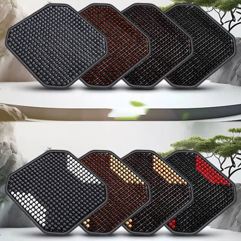 Summer Wooden Beads Seat Cushion  Cool and Breathable Comfortable Multi-occasion Use