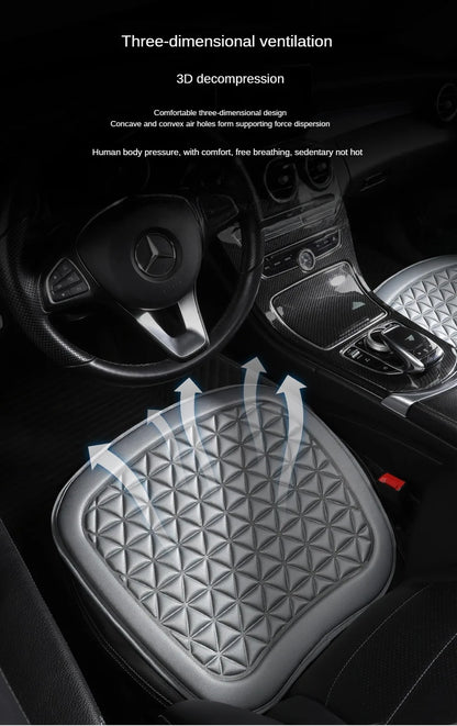 Car Breathable Fabric 3D Triangular Convex Hip Massage Cushion