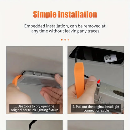 Car Trunk Universal  LED Silicone Light Strip 2M