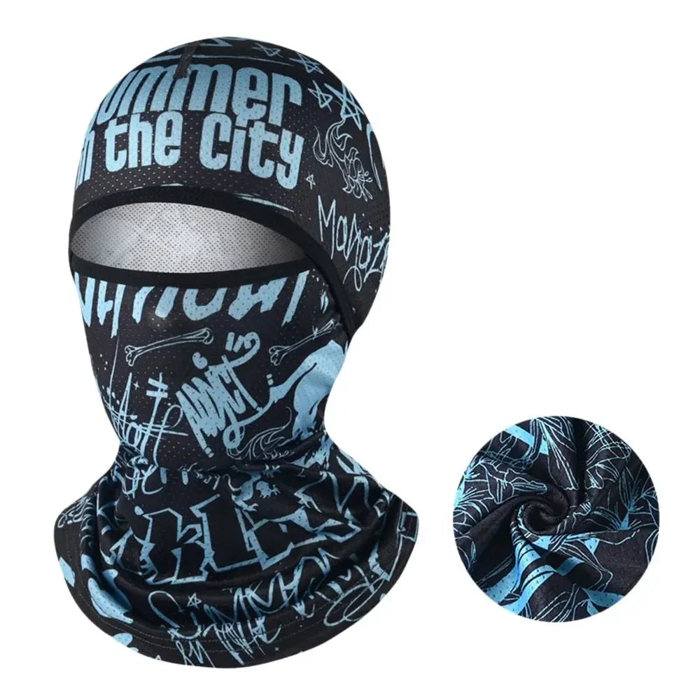 Motorcycle Cycling Summer Cool Ice Silk Full Face Sun Anti-UV Protection Face Cover Masks