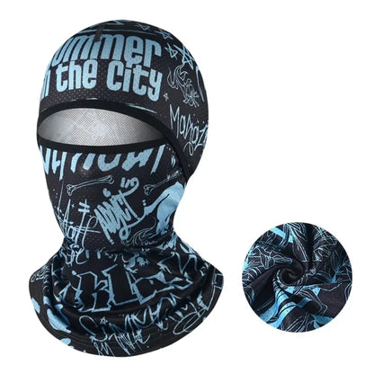 Motorcycle Cycling Summer Cool Ice Silk Full Face Sun Anti-UV Protection Face Cover Masks