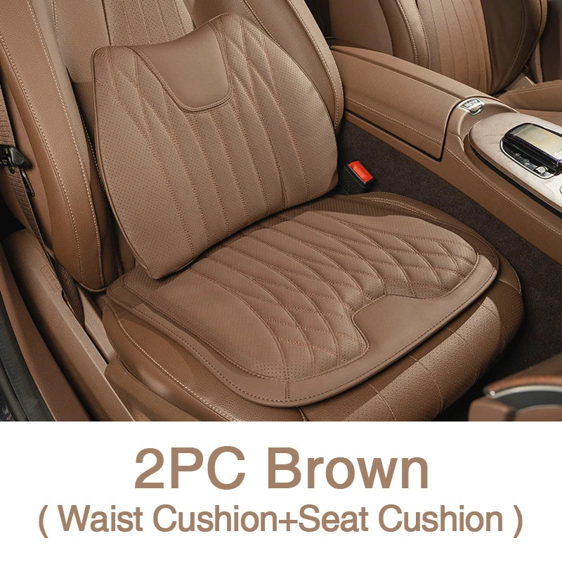 Car Seat Breathable Leather Waist Cushion Protector