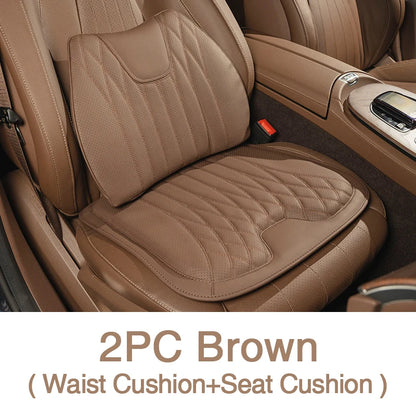 Car Seat Breathable Leather Waist Cushion Protector