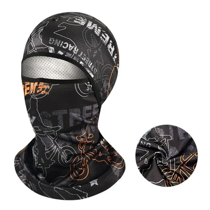 Motorcycle Cycling Summer Cool Ice Silk Full Face Sun Anti-UV Protection Face Cover Masks