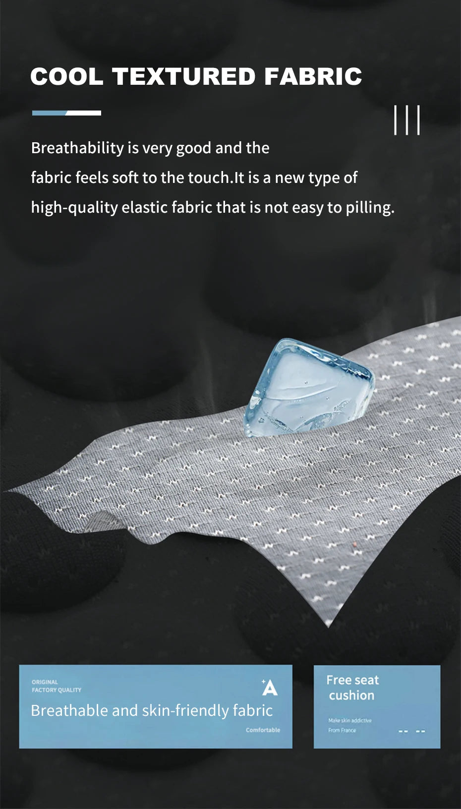 Car Summer Cooling  Breathable Bump Massage Seat Cushion