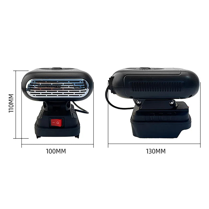 Car Winter Heater Dual USB Ports Defrost Cooling and Heating Dual Function Fan