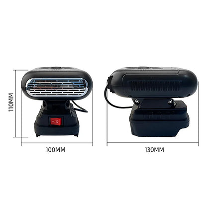 Car Winter Heater Dual USB Ports Defrost Cooling and Heating Dual Function Fan