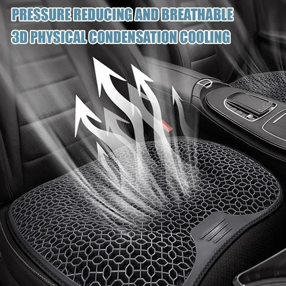 Car Gel Summer Cool Memory Foam Seat Cushion Backrest Universal Cushion