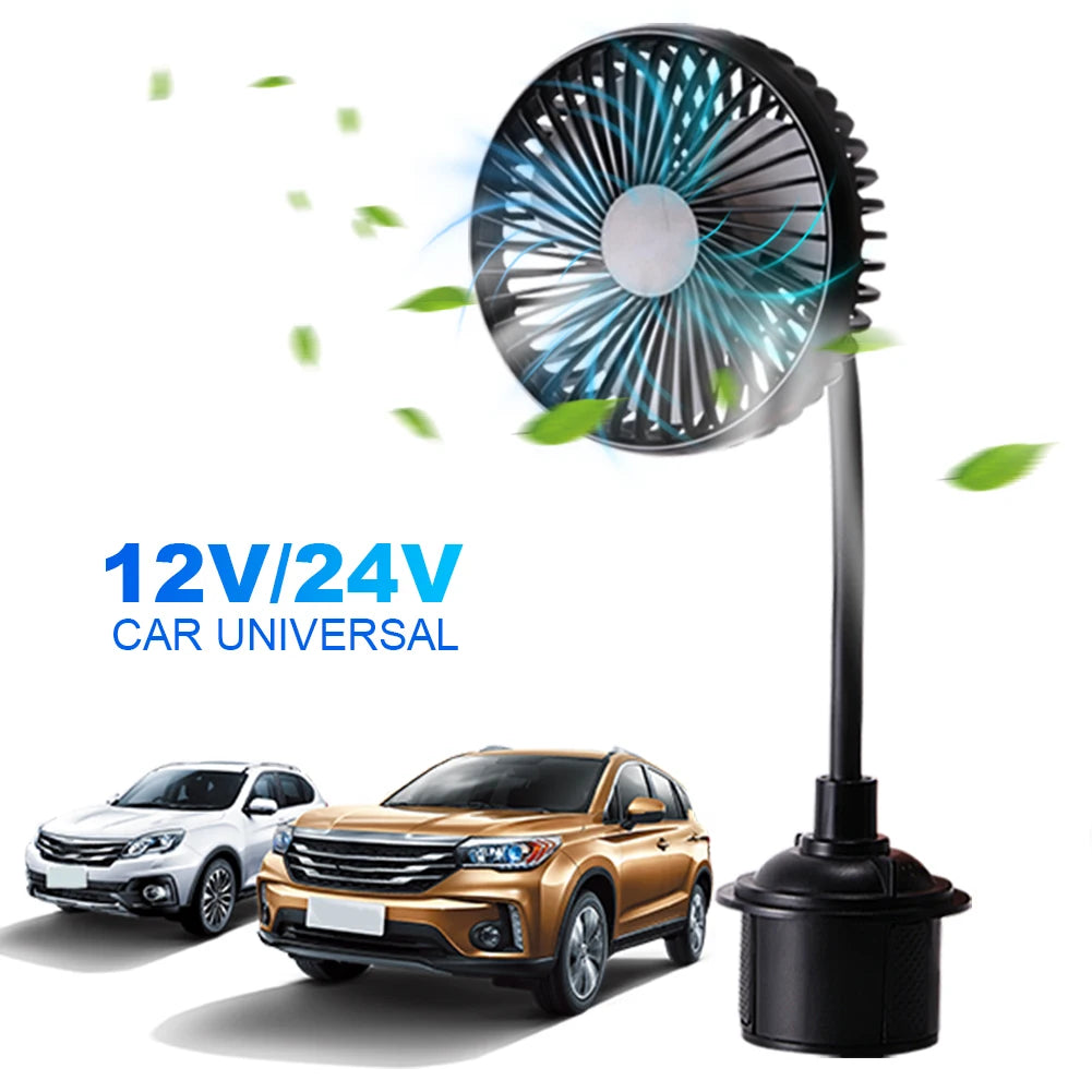 Car USB 3 Speed Powerful Quiet Rotatable Cooler Fan