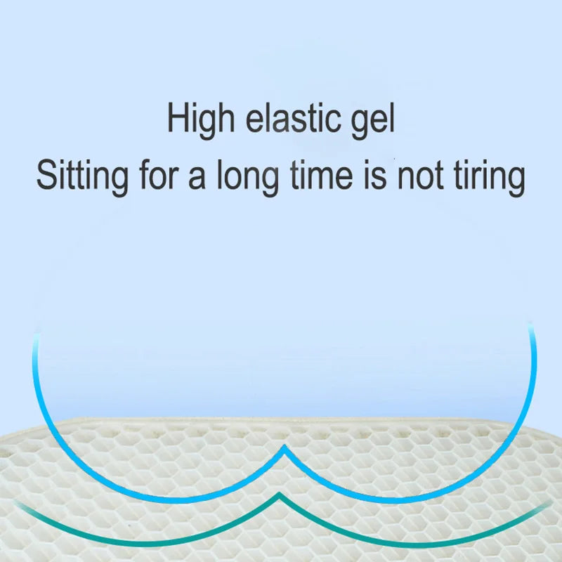 Car USB Ventilated Cooling 6 Fans Gel Seat Cushion Pad