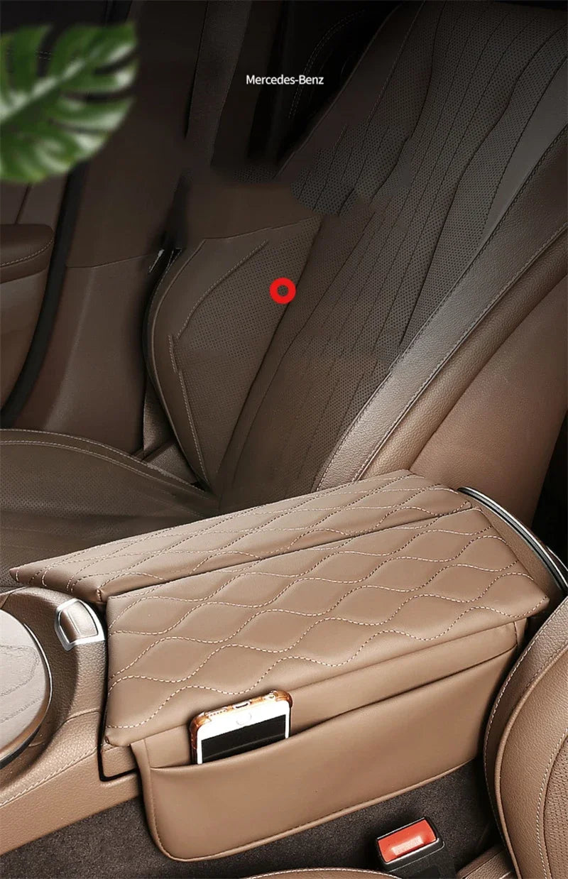 Car Center Console Armrest Box Cover Pad Organizer For Mercedes Benz E Class