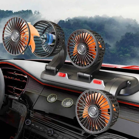 Car Electric 3 Head Silent  USB/12V/24V Cooling Fans