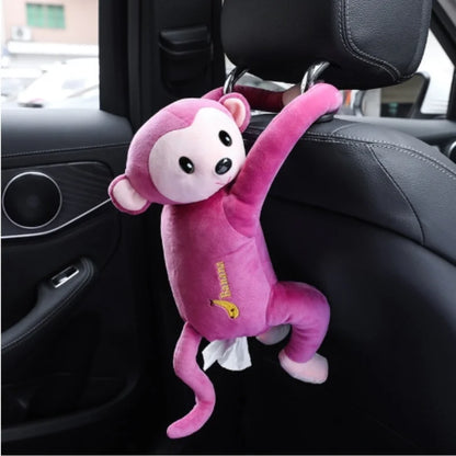 Car Portable Tissue Box Fun Monkey-Shaped Organzier